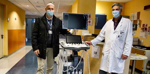 nella foto da sx Anna Franca Cavaliere, Claudio Sarti, Elettra Pellegrino (medico direzione di presidio)e Ilaria Vicini (ginecologa)