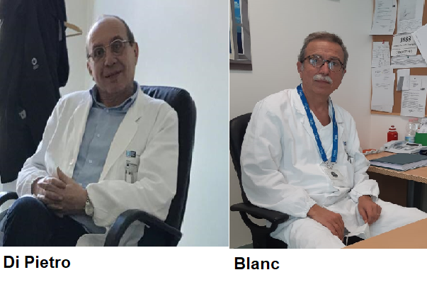 nella foto  i dottori Blanc e Di Pietro 