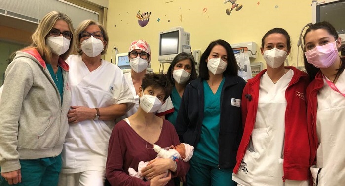 Foto Mamma, bambino e Del Carlo 