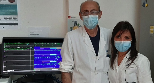 la coordinatrice Cunti insieme al dottor Nenci 