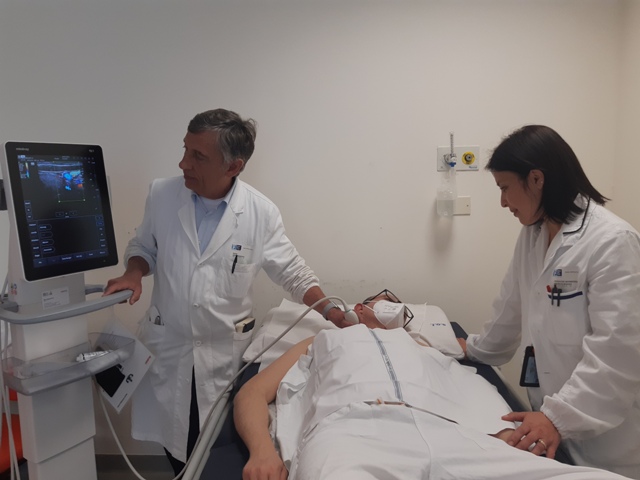 nella foto  il dottor Volpi direttore neurologia  con la coordinatrice infermieristica dott.ssa Cunti 