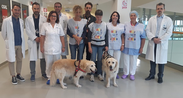 arrivo Andy e Achille e sanitari Pet relax Pistoia