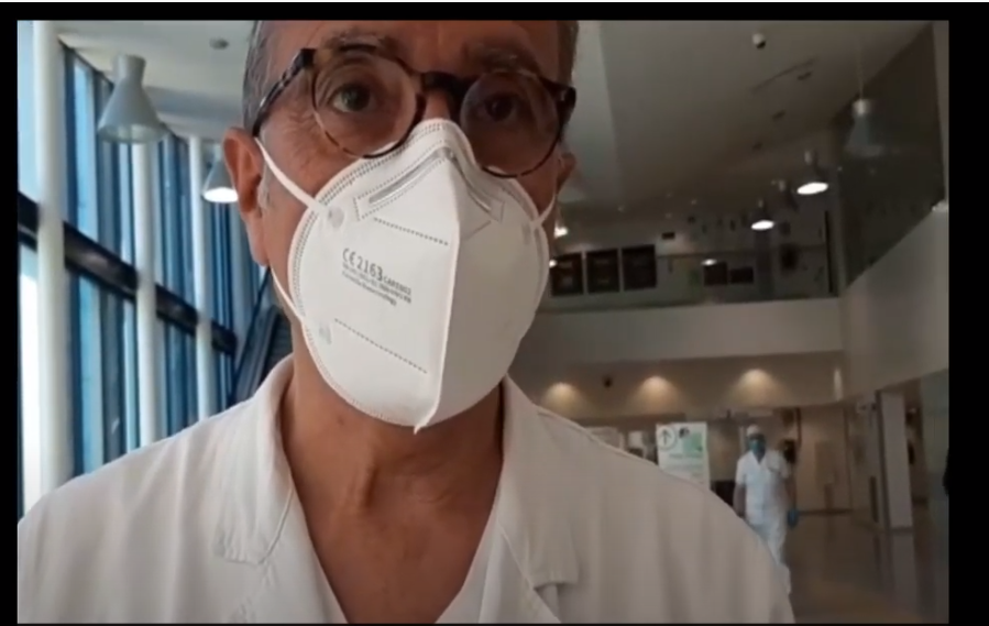 Nella foto il dottor Pierluigi Blanc, durante l'intervista