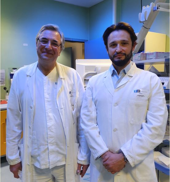 Nella foto il dottor Lombardi e il dottor Facchiano