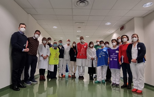 Nella foto il team delle maxiemergenze