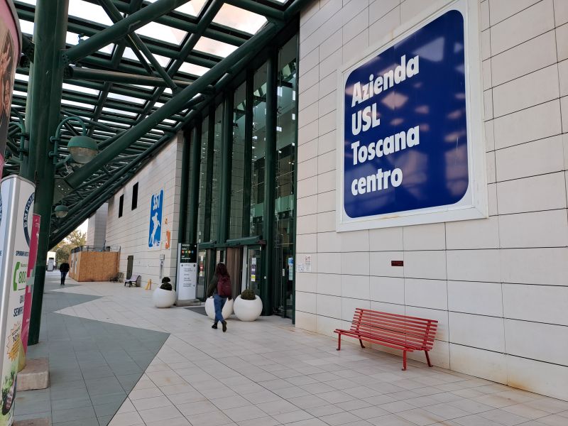 L'ingresso dell'ospedale di Empoli