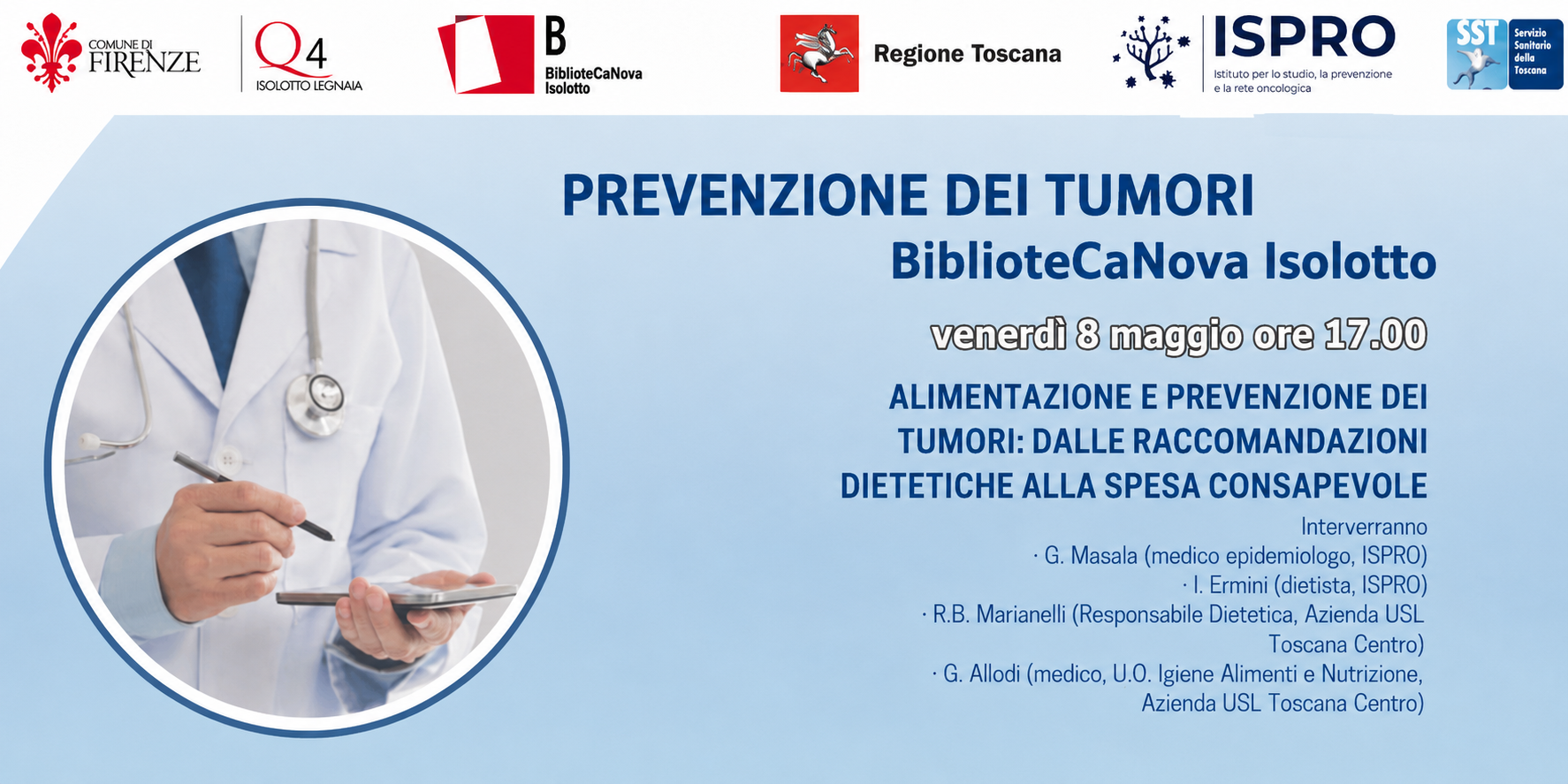 la locandina degli eventi