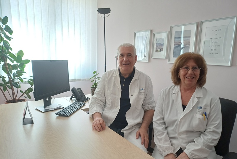 Foto della dr.ssa Berni con il dott. Gabriele Bardazzi, Direttore Serd Mugello- Firenze sud est