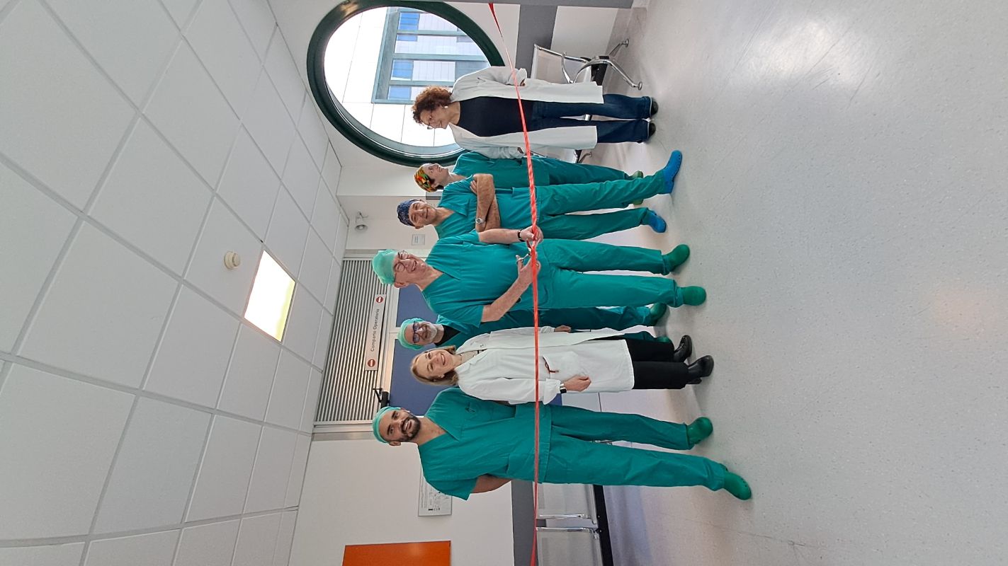 l'equipe del dottor Leopardi e il professor Remacle