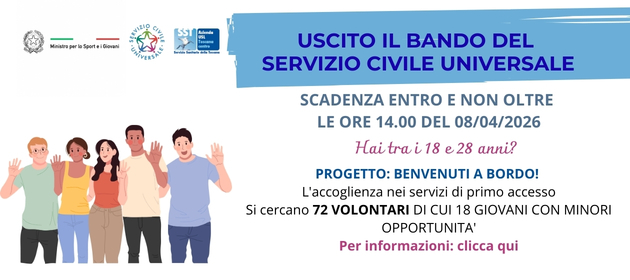 Servizio Civile Universale: bandi,progetti,selezioni e graduatorie