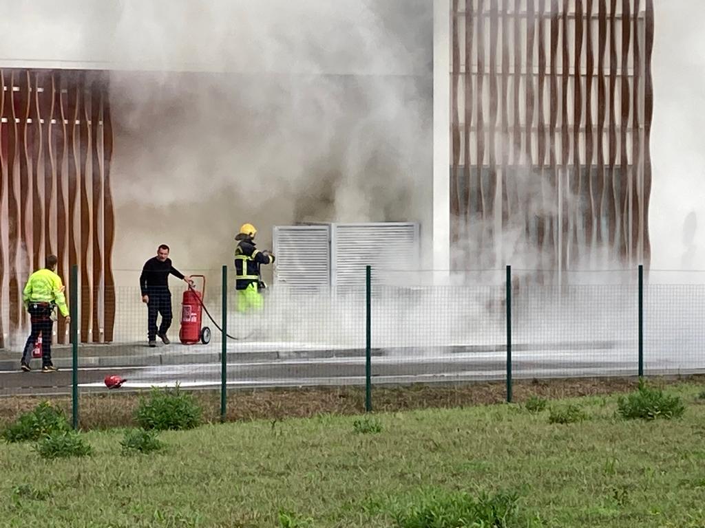 principio incendio OSMA domato dai tecnici anti incendio